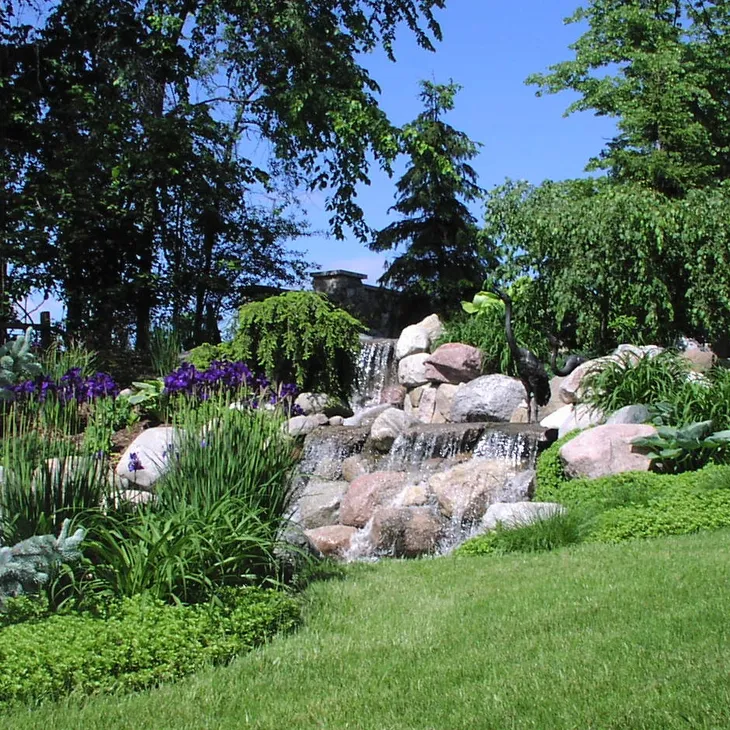 Waterfall at Ridgeview Memorial Gardens